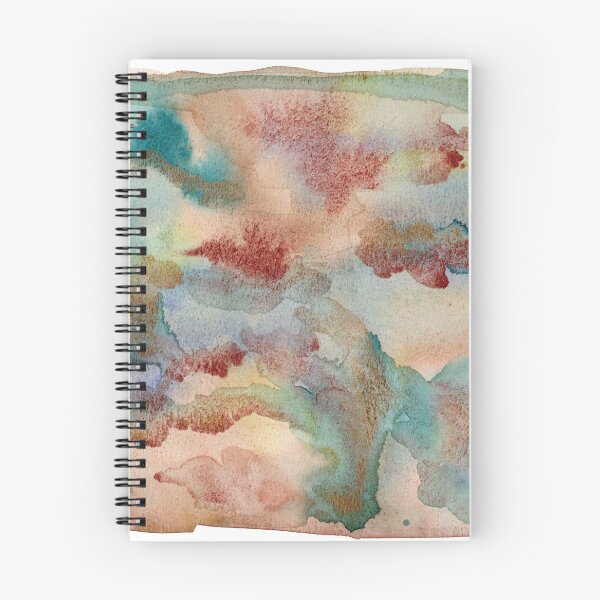 Item preview, Aqua and Rust Patina Abstract Watercolour designed and sold by ArithraStudio.