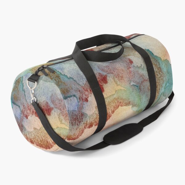 Item preview, Aqua and Rust Patina Abstract Watercolour designed and sold by ArithraStudio.