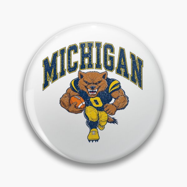 Item preview, Michigan Football Wolverine Mascot Distressed Vintage designed and sold by dartoffofo⭐⭐⭐⭐⭐.