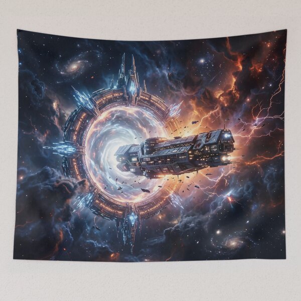 Item preview, Sci Fi Spaceship Hyperspace Warp Gate Journey designed and sold by Marcu Ioachim.