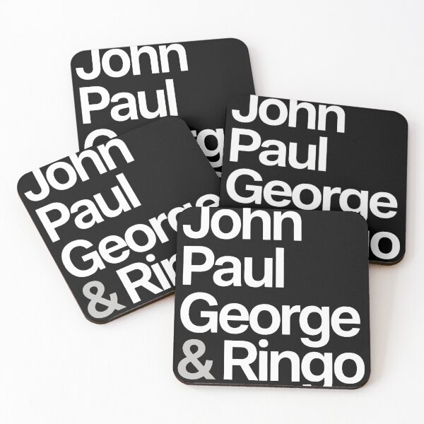 Item preview, Johns Pauls Georges Ringos Iconic Band Names-25 designed and sold by MarekTollen.