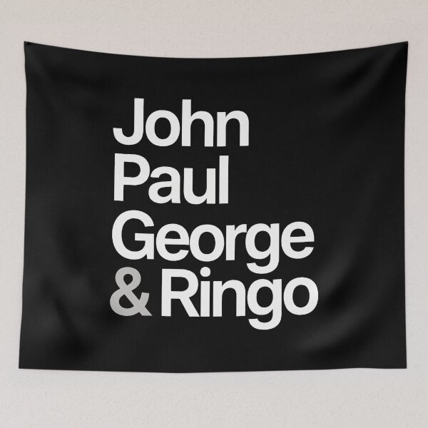 Item preview, Johns Pauls Georges Ringos Iconic Band Names-25 designed and sold by MarekTollen.