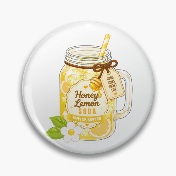 Item preview, Cute Honey Lemon Soda Clipart PNG designed and sold by KJackArtwork.