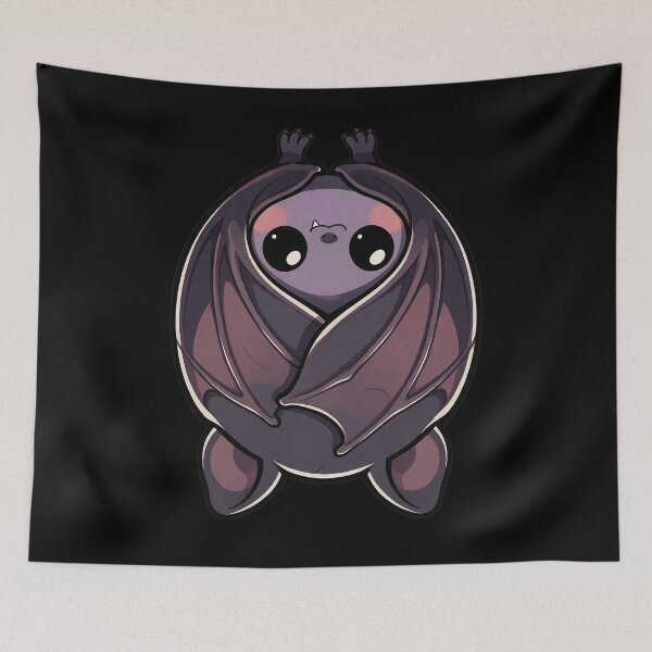 Item preview, Cute Bat Wrapped In Its Own Wings designed and sold by The Mellonaire.