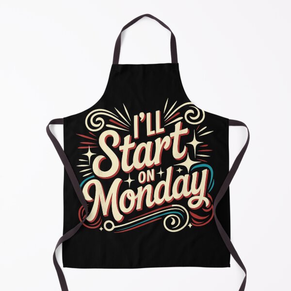Item preview, I’ll Start on Monday Funny Procrastination Quote designed and sold by NoeValdric.