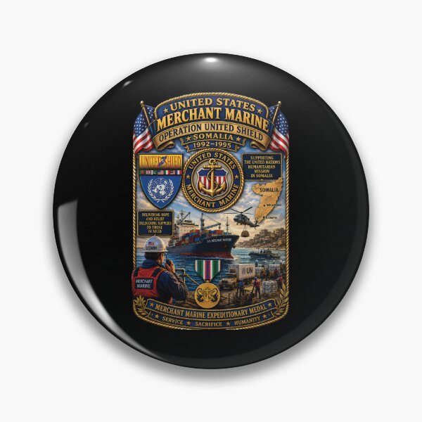 Item preview, USMM - Operation United Shield - 1992-1995 - MM Expeditionary Medal - 3D - Enhanced designed and sold by Military Insignia Products.