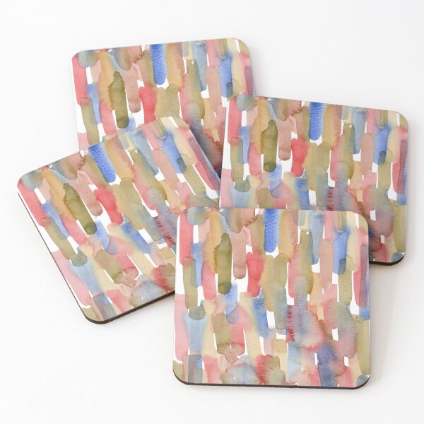 Item preview, Colourful Vertical Watercolour Brushstrokes designed and sold by ArithraStudio.