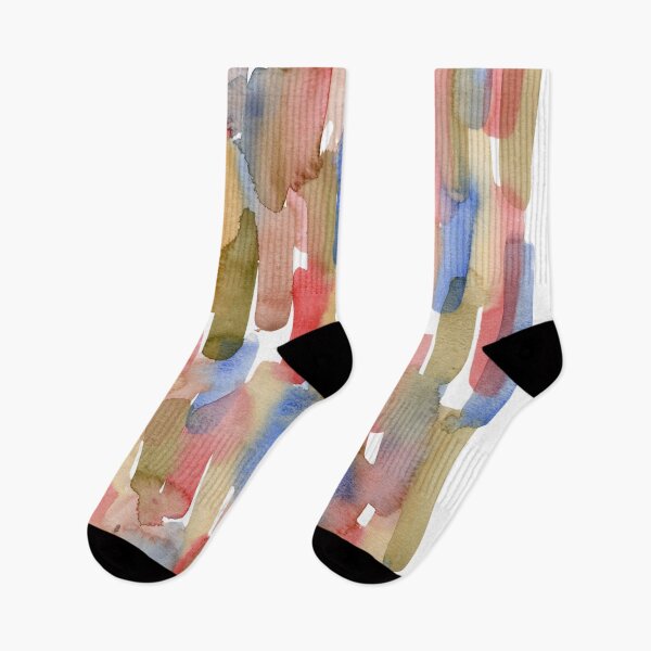 Item preview, Colourful Vertical Watercolour Brushstrokes designed and sold by ArithraStudio.