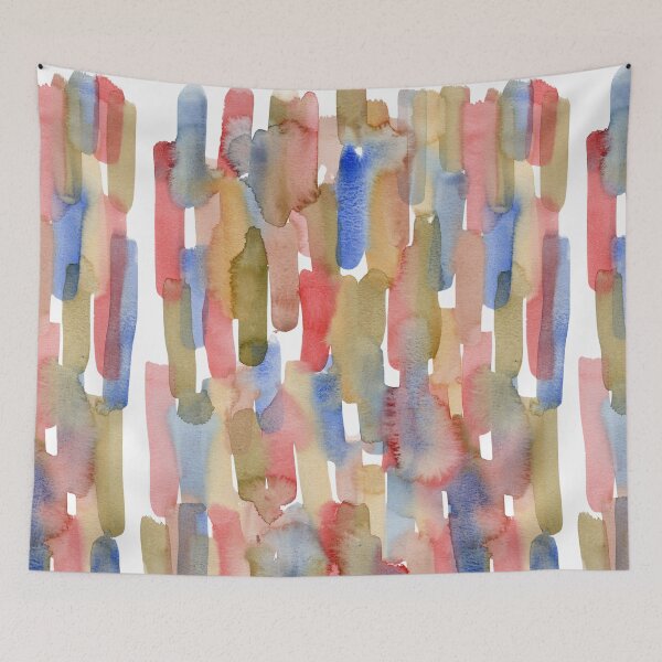 Item preview, Colourful Vertical Watercolour Brushstrokes designed and sold by ArithraStudio.