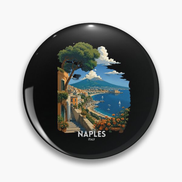 Item preview, Naples Italy Vintage Travel Sea View designed and sold by Bandnarelle.
