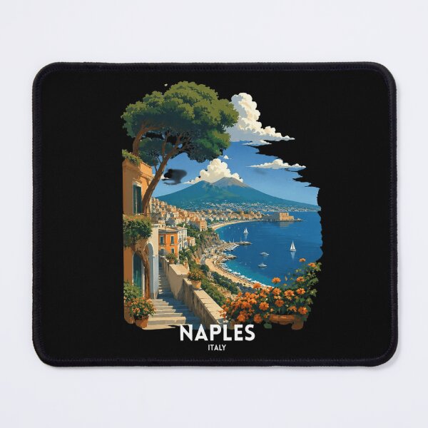 Item preview, Naples Italy Vintage Travel Sea View designed and sold by Bandnarelle.