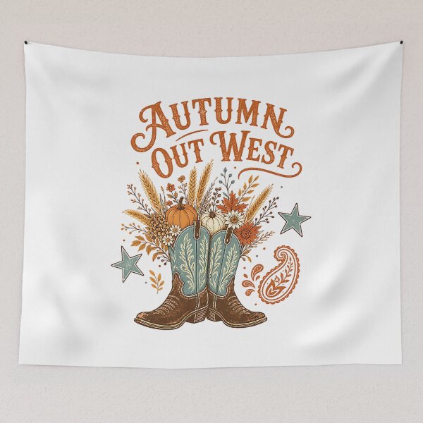 Item preview, Western Fall Graphic- Cowgirl Fall Gift designed and sold by ice-apparel.