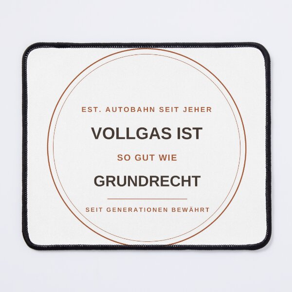 Item preview, Full throttle is as good as a basic right – Autobahn Retro Badge designed and sold by geschenke für alle.
