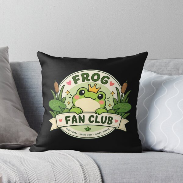 Item preview, Frog Fan Club Cute Frog Badge – Adorable Kawaii Frog Lover Club Sticker designed and sold by Sanika arts .