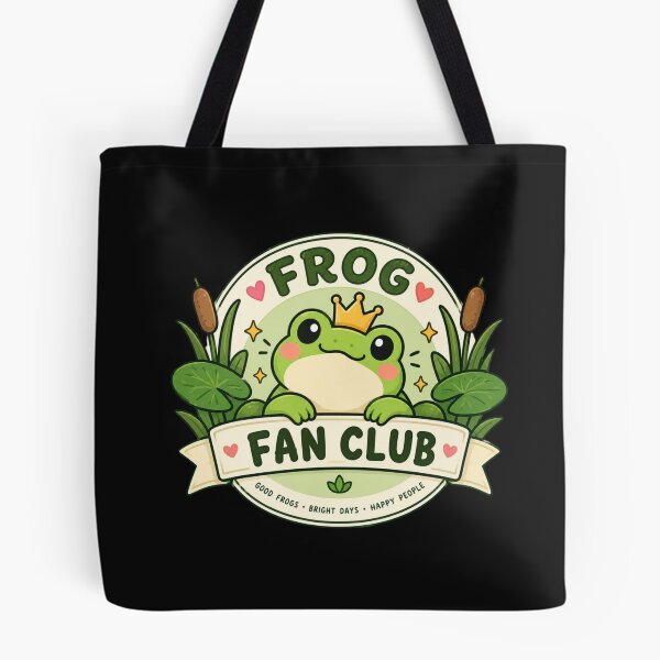 Item preview, Frog Fan Club Cute Frog Badge – Adorable Kawaii Frog Lover Club Sticker designed and sold by Sanika arts .