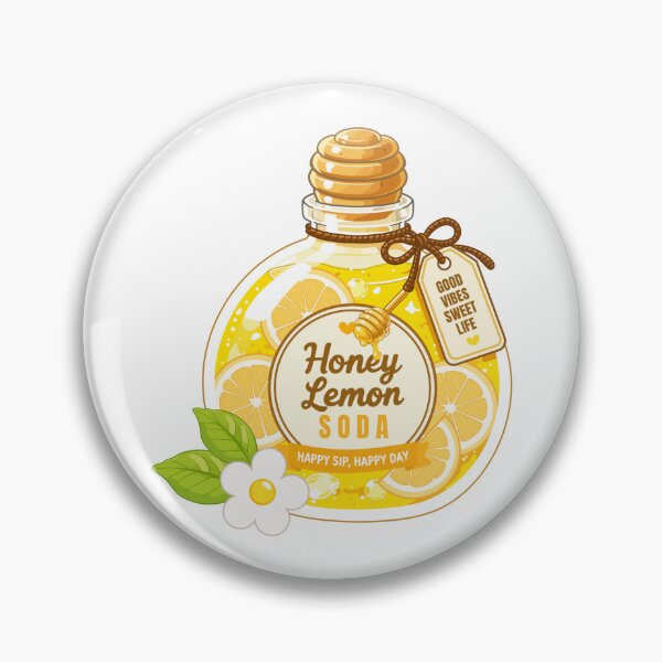 Item preview, Cute Honey Lemon Soda Clipart PNG designed and sold by KJackArtwork.