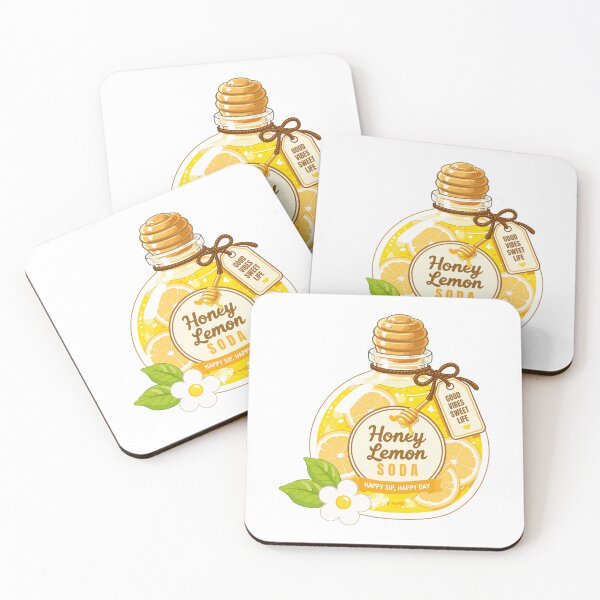 Item preview, Cute Honey Lemon Soda Clipart PNG designed and sold by KJackArtwork.