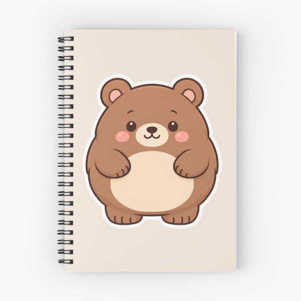 Item preview, Chubby Bear Character Cute Sticker Design designed and sold by Inkworksbyshery.
