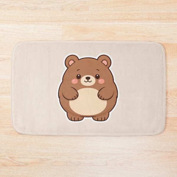 Item preview, Chubby Bear Character Cute Sticker Design designed and sold by Inkworksbyshery.