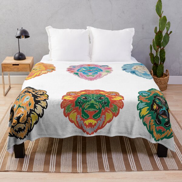 Item preview, Lion Head Set of Six - Abstract Wildlife Line Art designed and sold by iampaulmorris.