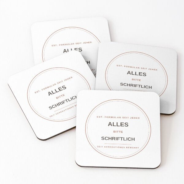 Item preview, Everything in writing, please – bureaucracy retro badge designed and sold by geschenke für alle.