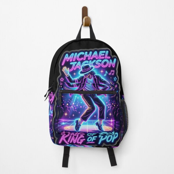 Item preview, Neon King of Pop Dance Tribute Retro Music Glow designed and sold by ExploreAura Studio.