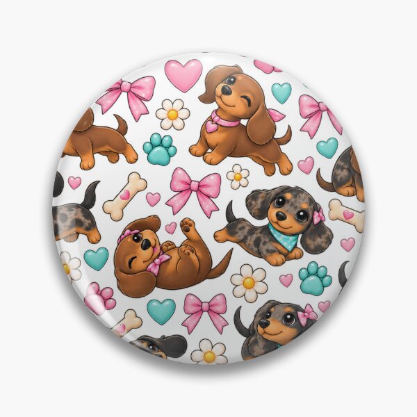Item preview, Playful Dachshunds designed and sold by doddle&bloom.
