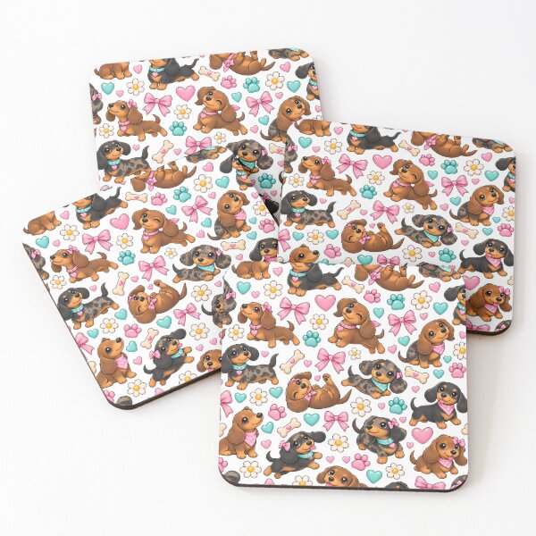 Item preview, Playful Dachshunds designed and sold by doddle&bloom.