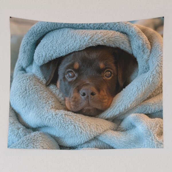 Item preview, Rottweiler in Blanket 01 designed and sold by Elisabeth Lucas.