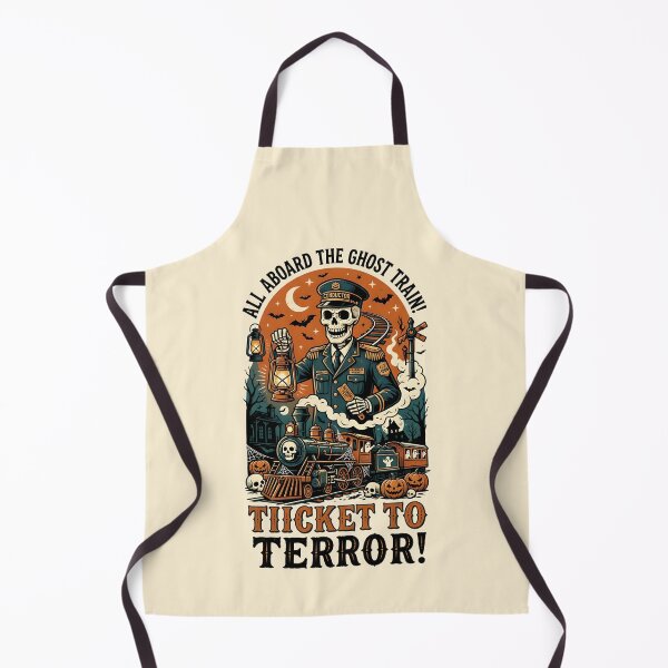 Item preview, All aboard the Ghost Train, ticket to terror - Halloween for conductors designed and sold by ParadoxParadox.