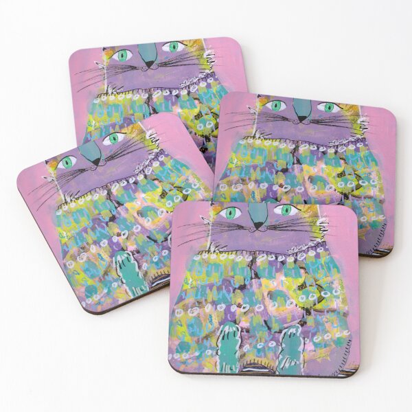 Item preview, Purple Kitty in a Cozy Sweater designed and sold by paintingbyapage.