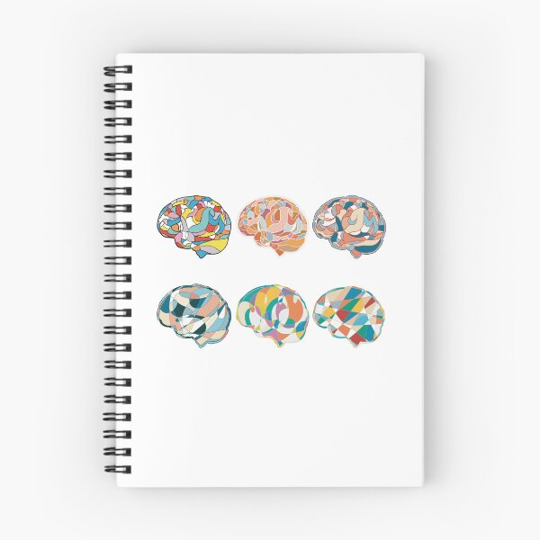 Item preview, Brain Set of Six - Abstract Anatomy Mosaic Art designed and sold by iampaulmorris.