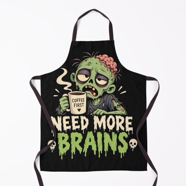 Item preview, Zombie Coffee Need More Brains Funny Halloween Coffee Lover Horror Design designed and sold by Sanika arts .