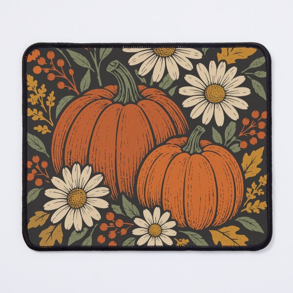 Item preview, Pumpkins Flowers Retro Boho Fall Floral Autumn designed and sold by Y-Vibes.
