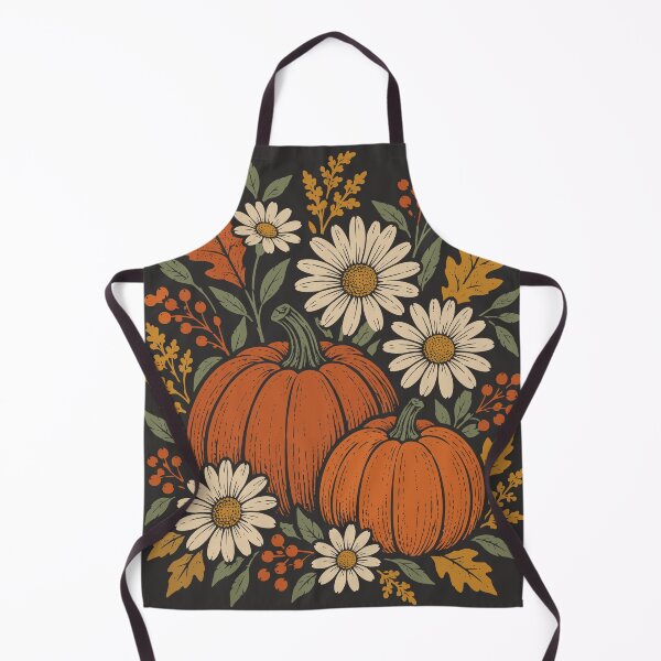 Item preview, Pumpkins Flowers Retro Boho Fall Floral Autumn  designed and sold by Y-Vibes.