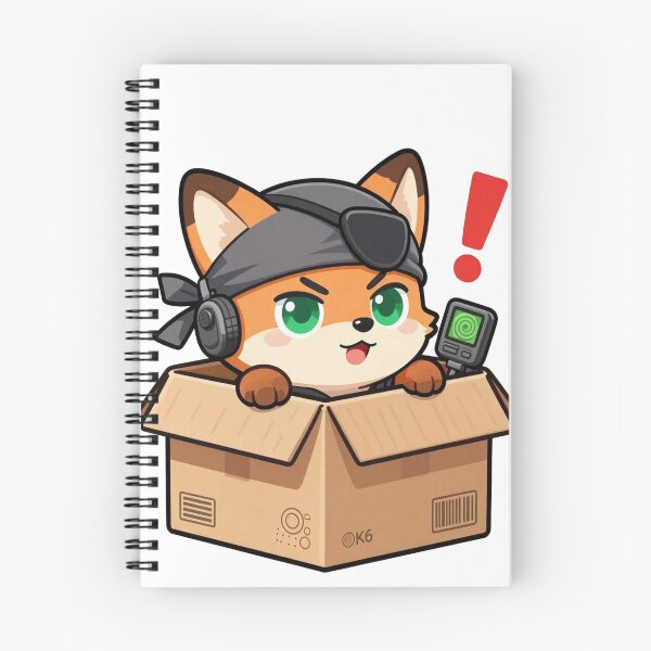 Item preview, Warning! metal gear solid snake foxhound cute chibi tactical fox sticker designed and sold by WildArtIT.