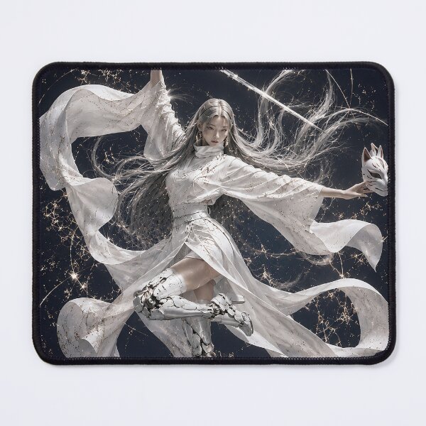 Item preview, White Fox Samurai – Cybernetic Female Warrior designed and sold by Neo Edo Studio.