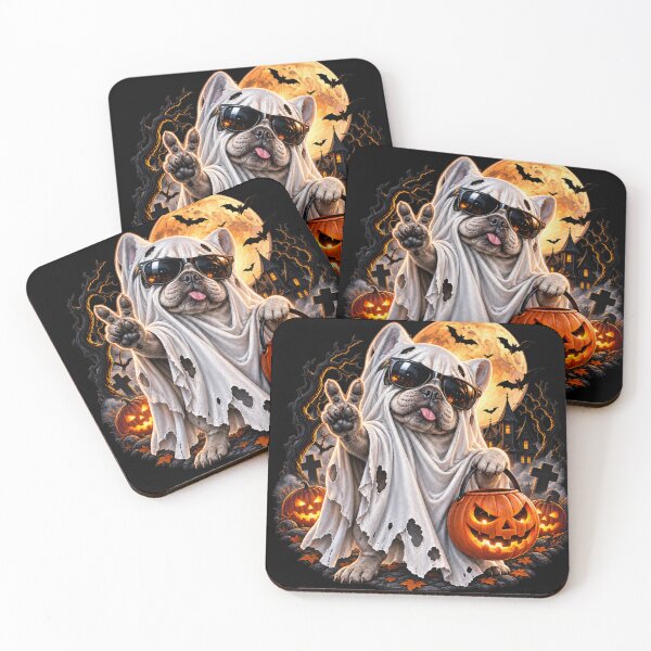 Item preview, spooky french bulldog ghost halloween designed and sold by gypsy-joker.
