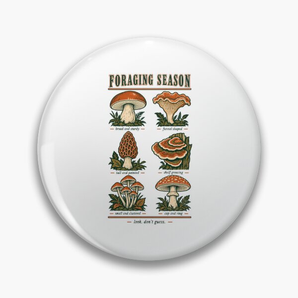 Item preview, Mushroom Foraging Chart - Vintage Mycology Specimen Plate designed and sold by Ridaelb.