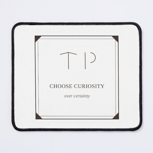 Item preview, Choose Curiosity Over Certainty – Dark Academia Vintage Print designed and sold by geschenke für alle.