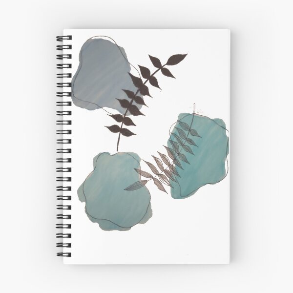 Item preview, Abstract leaf sketch with blue designed and sold by Oasis-studios.