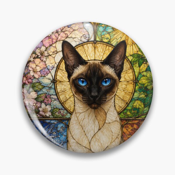 Item preview, The Siamese of the Four Seasons – Sapphire-eyed elegance designed and sold by Pixel Otaku Gallery.