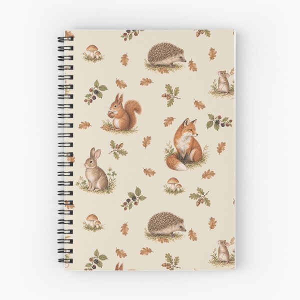 Item preview, Vintage Watercolour Woodland Animals and Autumn Botanicals designed and sold by Windingroadart.