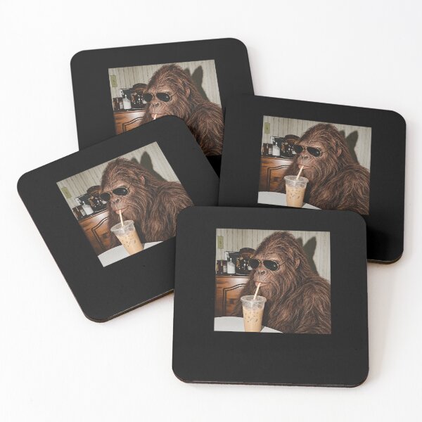 Item preview, Bigfoot With Iced Coffee and Aviator Sunglasses designed and sold by elderberry.