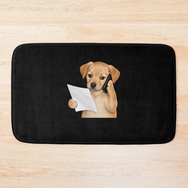 Item preview, Office Puppy Taking a Phone Call designed and sold by elderberry.