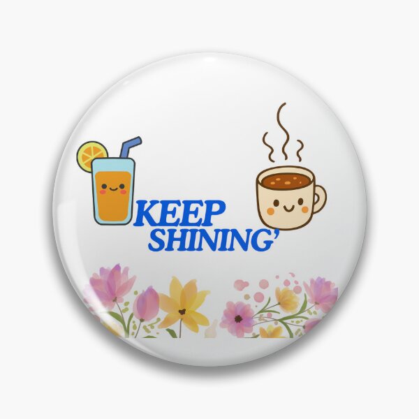Item preview, Keep Shining Cute Juice Coffee Botanical Illustration designed and sold by NourArtCorner.