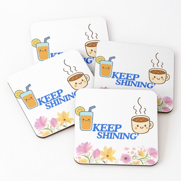 Item preview, Keep Shining Cute Juice Coffee Botanical Illustration designed and sold by NourArtCorner.