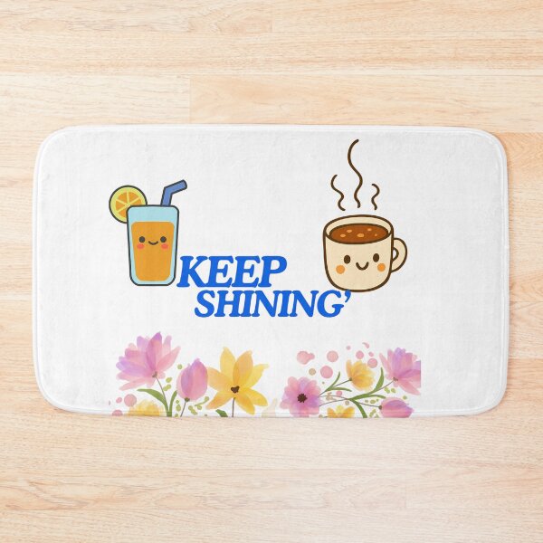 Item preview, Keep Shining Cute Juice Coffee Botanical Illustration designed and sold by NourArtCorner.