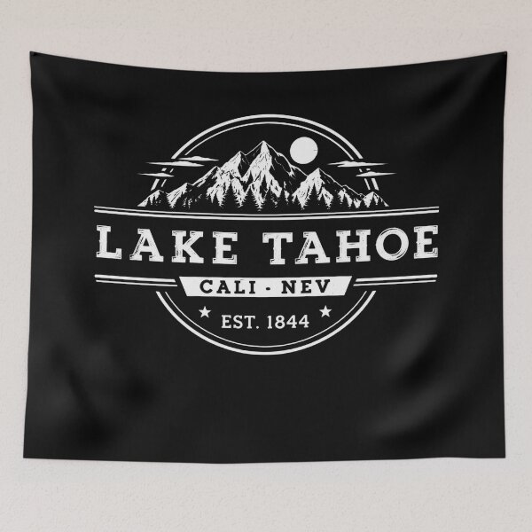 Aperçu de l'œuvre Lac Tahoe Montagne Vintage Californie Nevada créée et vendue par AzulAdams.