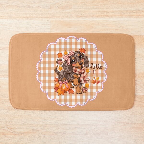 Item preview, Hello Fall Cute Dachshund – Coquette Autumn Puppy designed and sold by AnyMar2023.